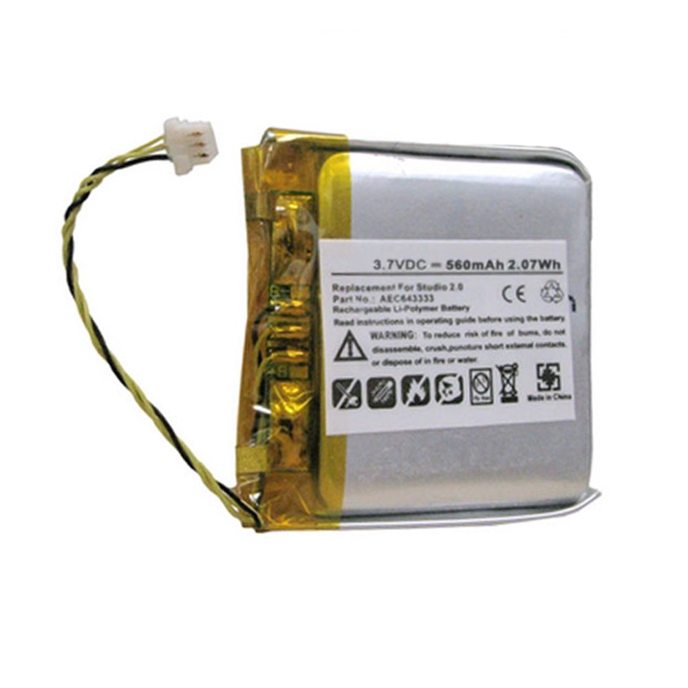 Mpf Products 560Mah Aec64333 Battery Replacement Compatible With Beats By Dr. Dre Studio 2.0 Headphones