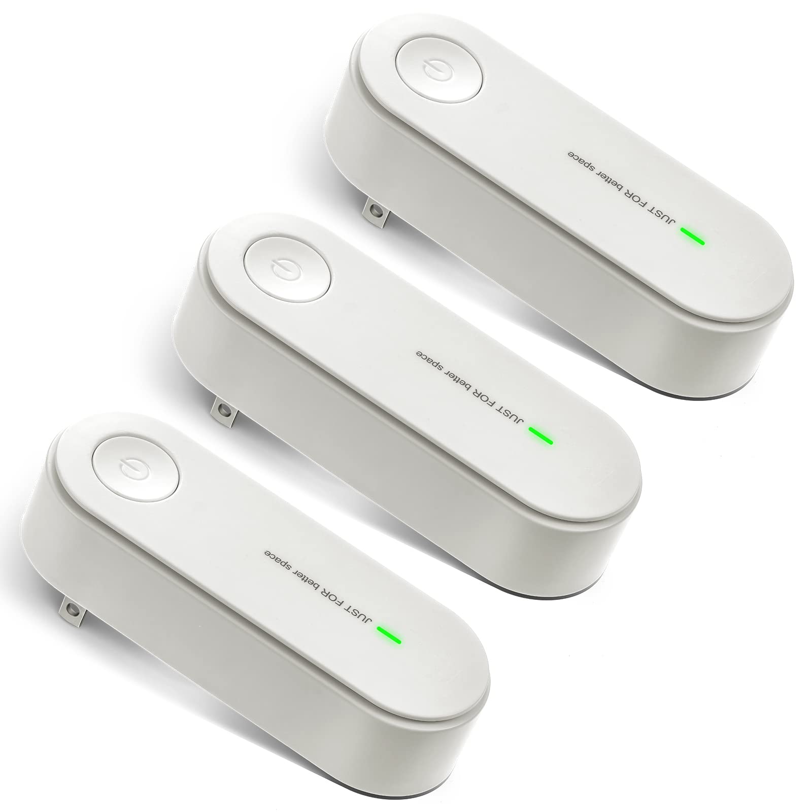Qualirey 3 Pcs Air Purifier Plug in Air Ionizers Portable Negative Ion Generator Filterless Home Freshener Filter Cleaner for Re