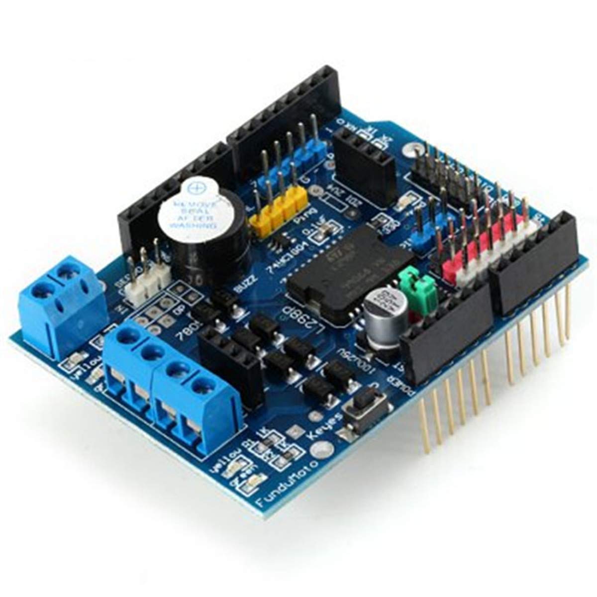 Fainwan L298P Dc Motor Drive Module L298P Dc Motor Drive Shield H Bridge Drive Expansion Board High Power Dc Stepper Motor Contr