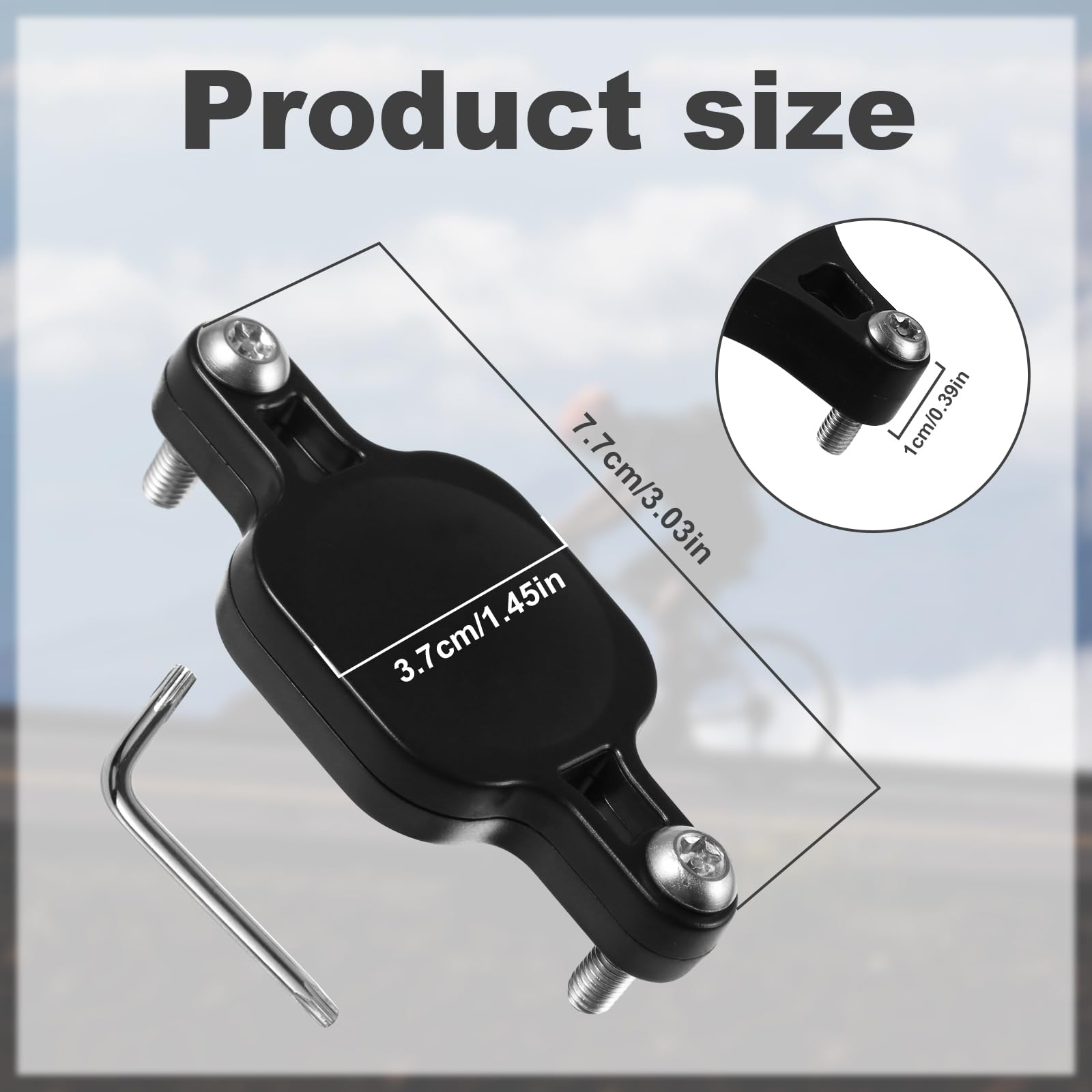Bike Hidden Mount For Airtag, Bike Gps Tracker For Airtag Bike Holder Hidden Black Sturdy For Airtag Compatible With Apple Airta
