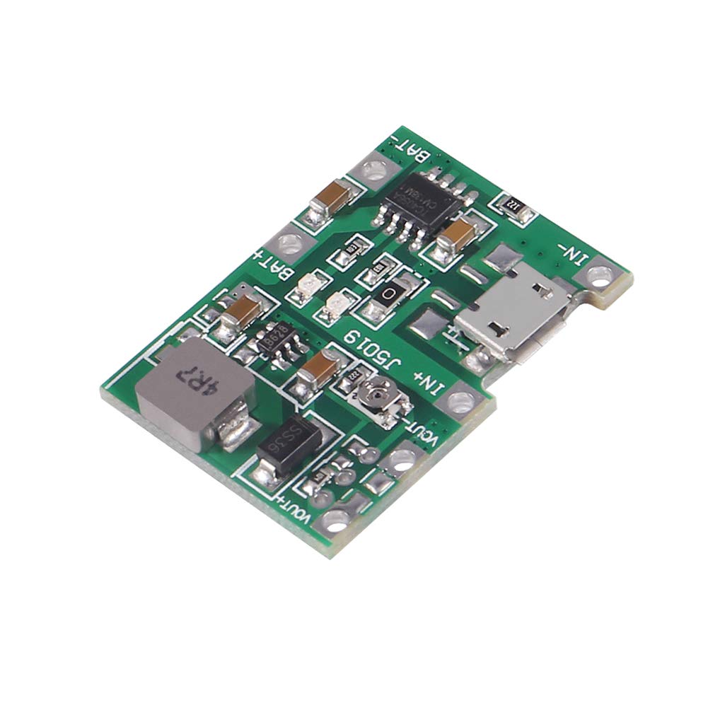 Aitrip 6Pcs 2A Usb 18650 Lithium Li Ion Battery Charger Module Boost 3.7V To 5V 9V 12V Adjustable Dc Dc Step Up Boost Module Tp4