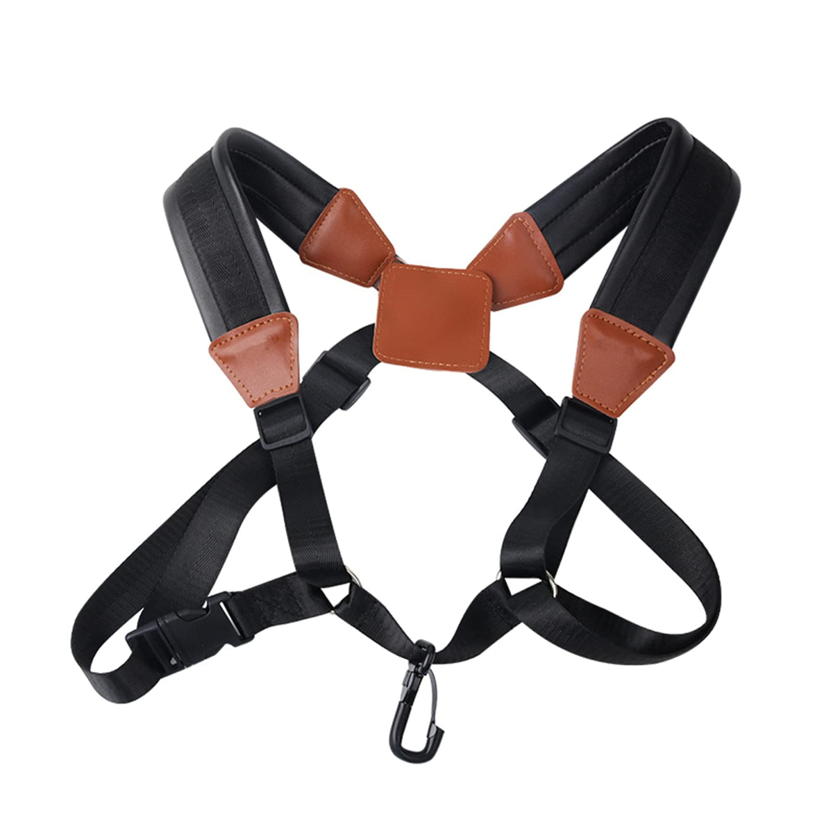 Miwayer Saxophone Neck Strap Professional Sax Harness Double Shoulder Padded Neck Sling Adjustable For Baritone Alto Tenor Sopra