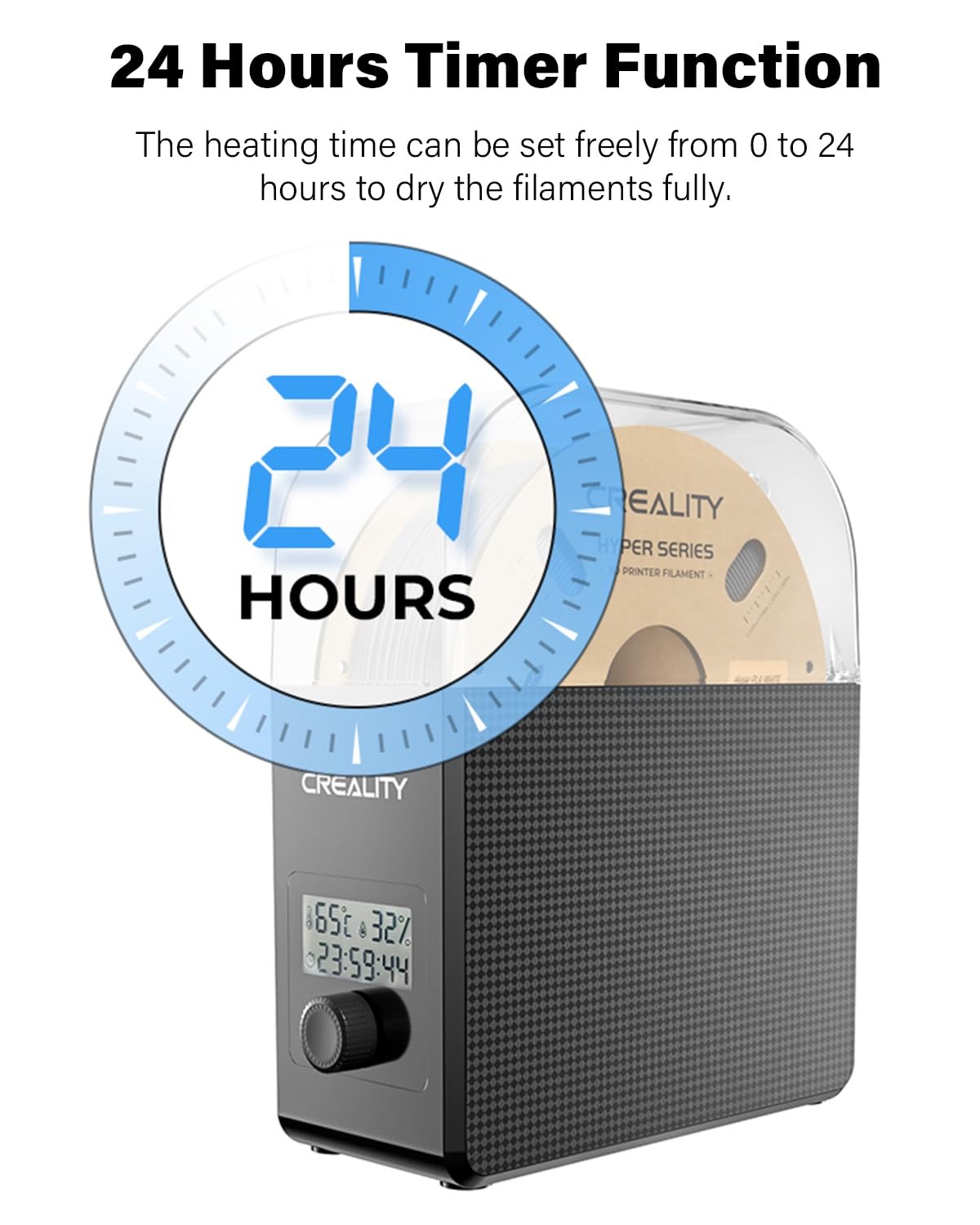 Creality Official Filament Dryer Box With Fan For 3D Printer Filament, Upgraded Filament Dehydrator Storage Box, 360 Hot Air Cir