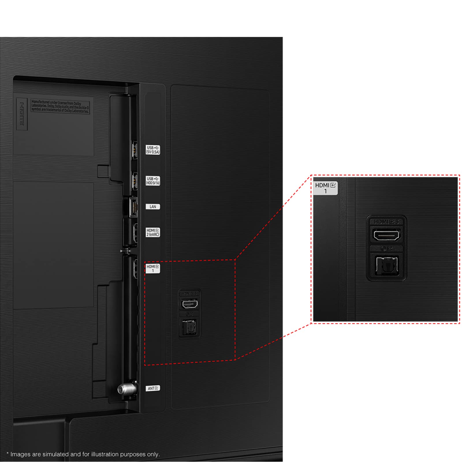 Samsung 85-Inch Class Qled 4K Q60C Series Quantum Hdr, Dual Led, Object Tracking Sound Lite, Q-Symphony, Motion Xcelerator, Gami