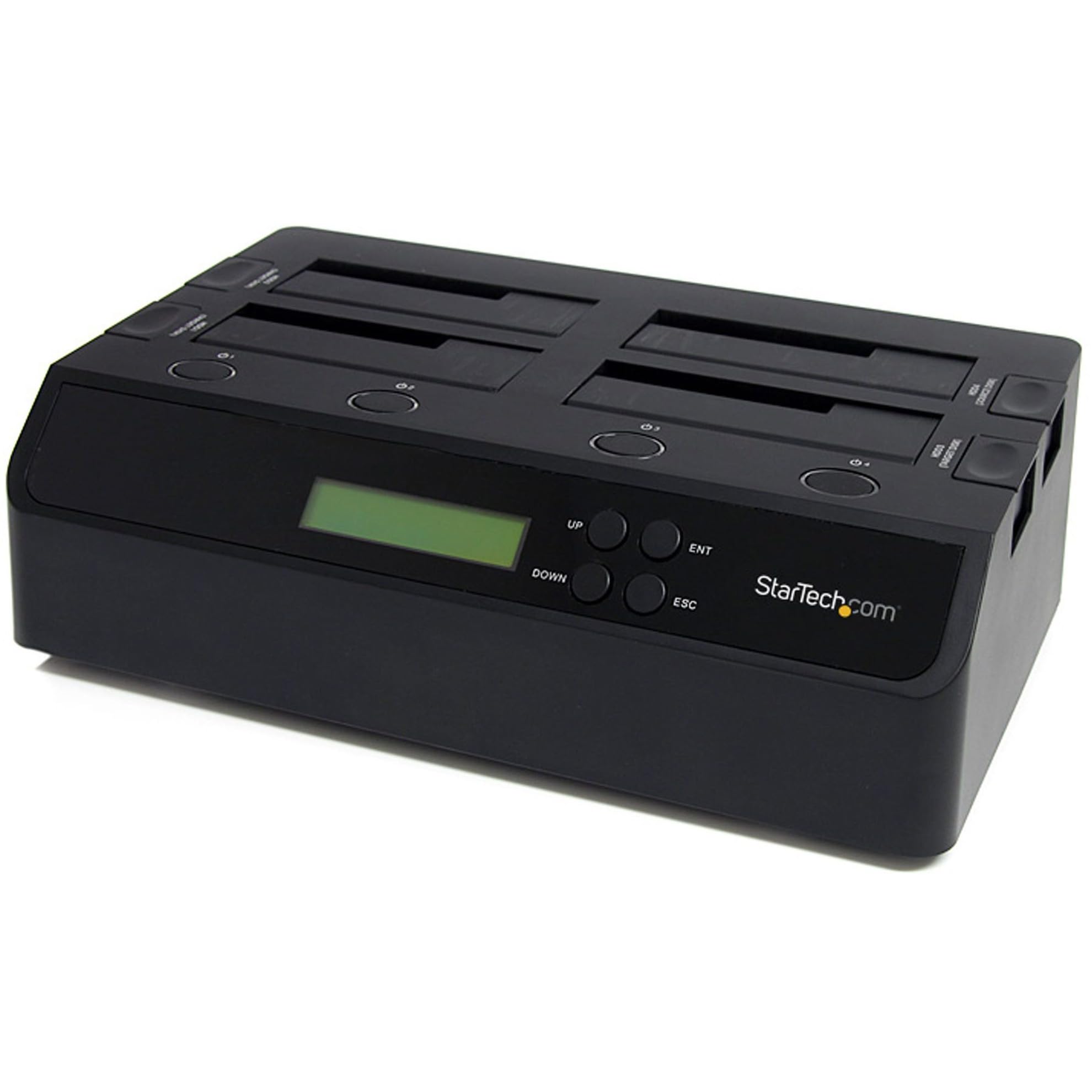 StarTech.com 4-Bay Hard Drive Duplicator and Eraser, External Standalone 1:3 HDD/SSD Cloner/Copier, USB 3.0 / eSATA to SATA Dock