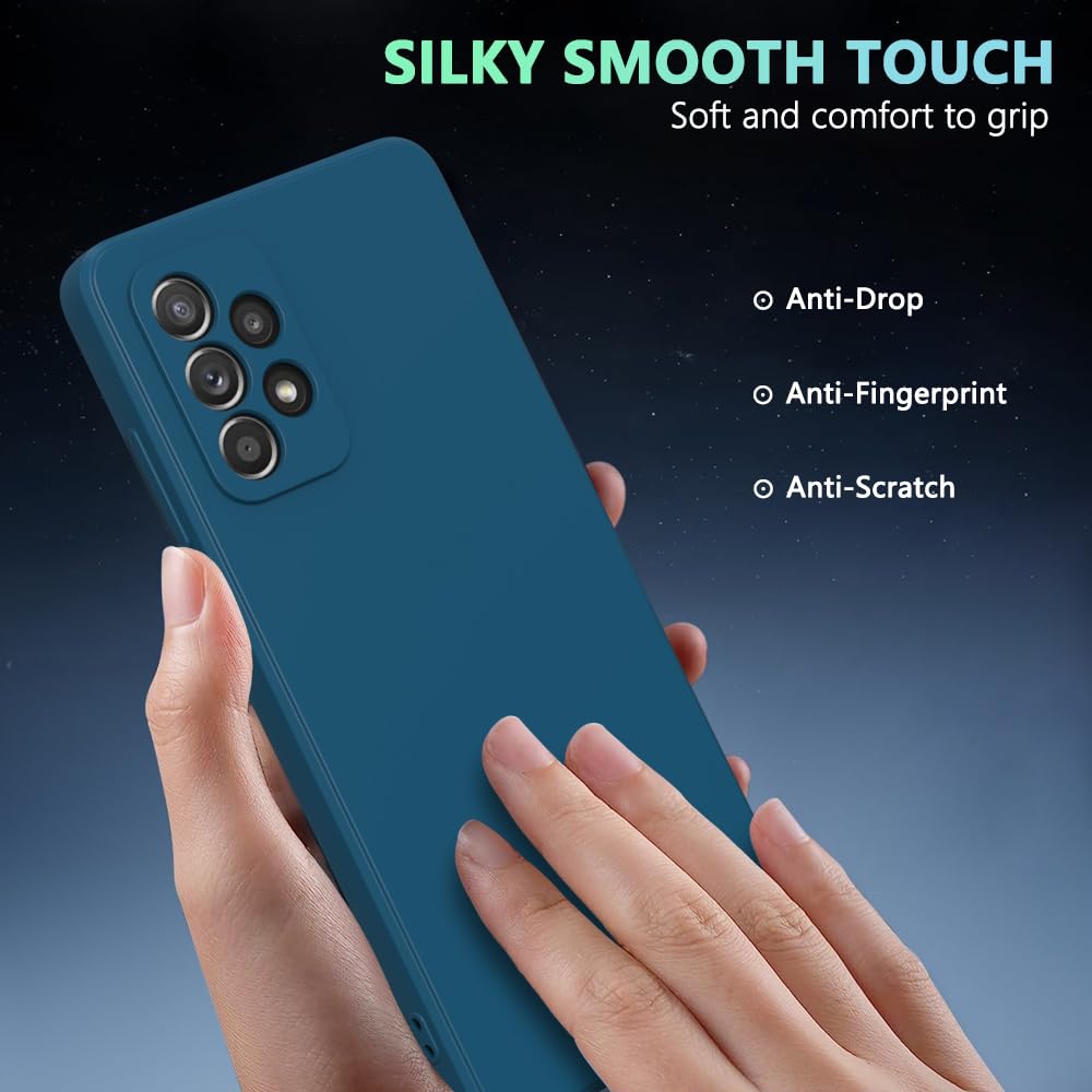 Wogroo For Samsung Galaxy A72 Case Dark Blue, Scratch Resistant With Soft Touch, Slim Thin Phone Cover For Samsung Galaxy A72