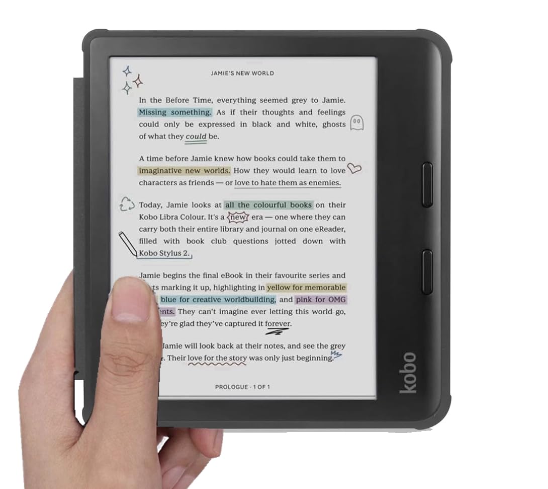 Stianiiie Case For 7'' Kobo Libra Colour/Libra 2 Ereader Premium Pu Leather Cover For Kono Libra Colour Case/Libra 2 Ereader Cas