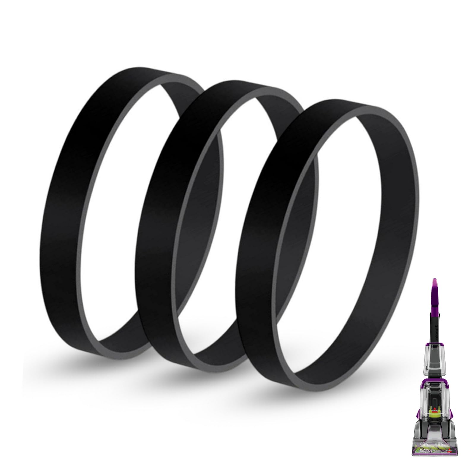 JEDELEOS Replacement Belts for Bissell 2910, 2987, 2806 PowerForce and TurboClean PowerBrush Lightweight Pet Carpet Cleaner, Fla
