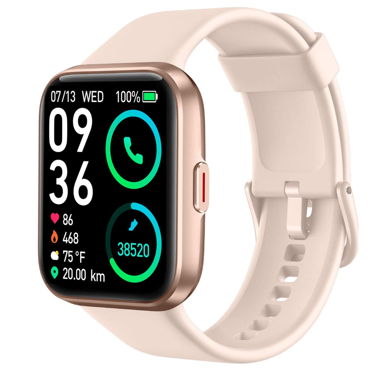 Skg Smart Watch For Men Women Android Iphone, With Alexa Built In & Bluetooth Call(Answer/Make Call) 1.69'' Fitness Tracker With