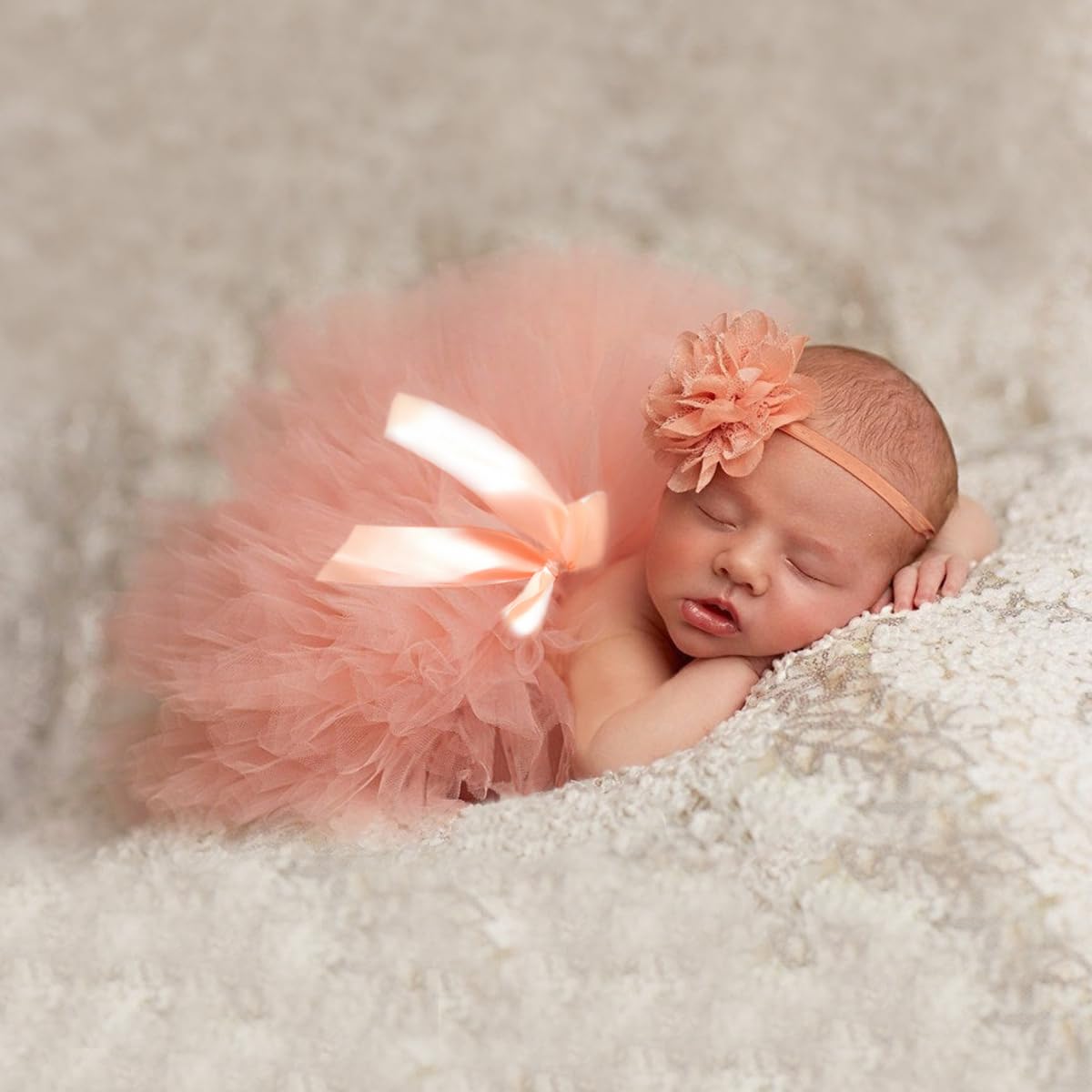 Ylsteed Newborn Girls Photography Prop Infant Tutu Skirt Newborn Lace Tulle Skirt Girl Photo Shoot Outfits Infant Princess Costu
