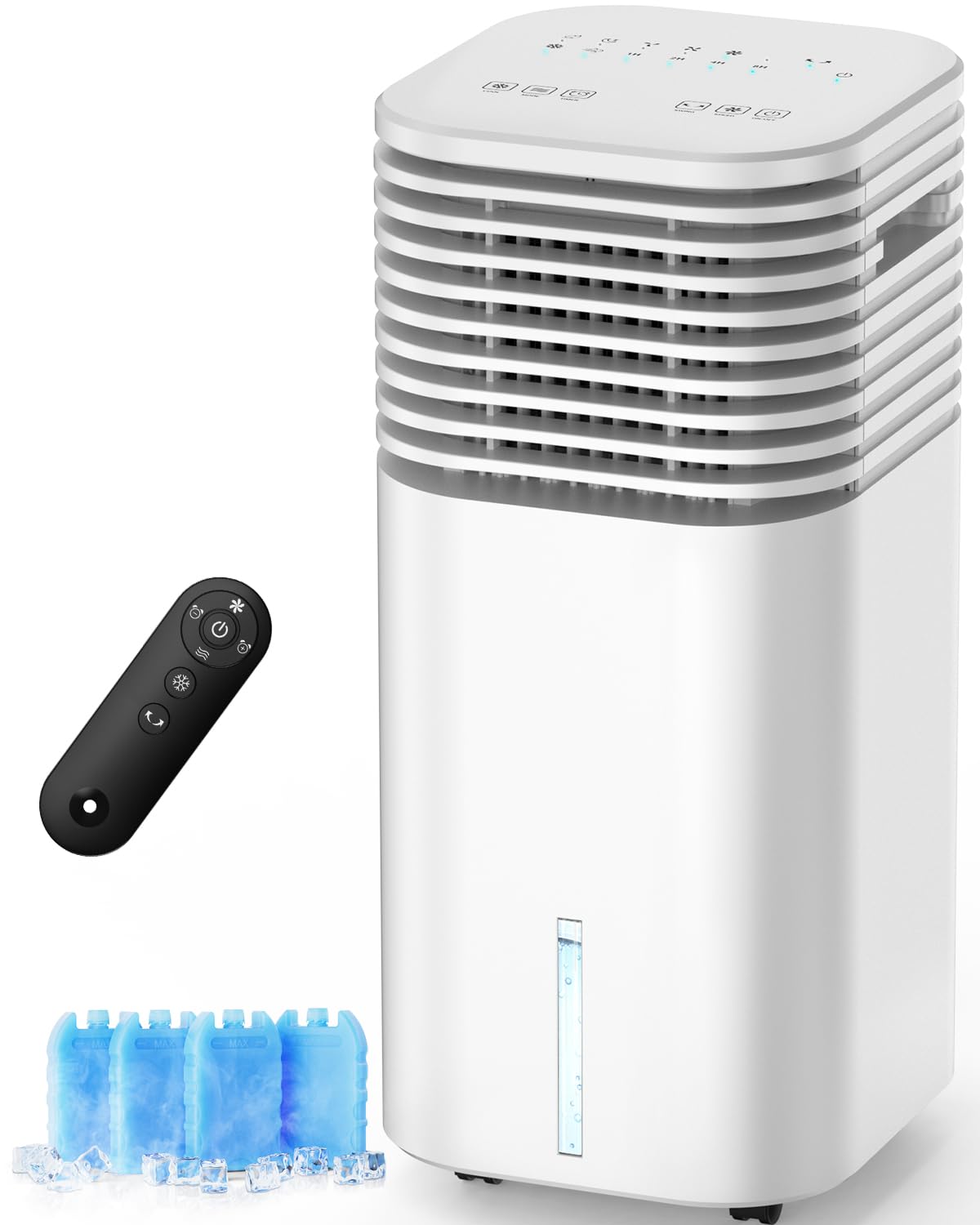 Fancole Windowless Portable Air Conditioners With 4Modes & 3Speeds, 15H Timer For Smart Auto-Off, 2Gal Tank For 20H Cooling, Eva
