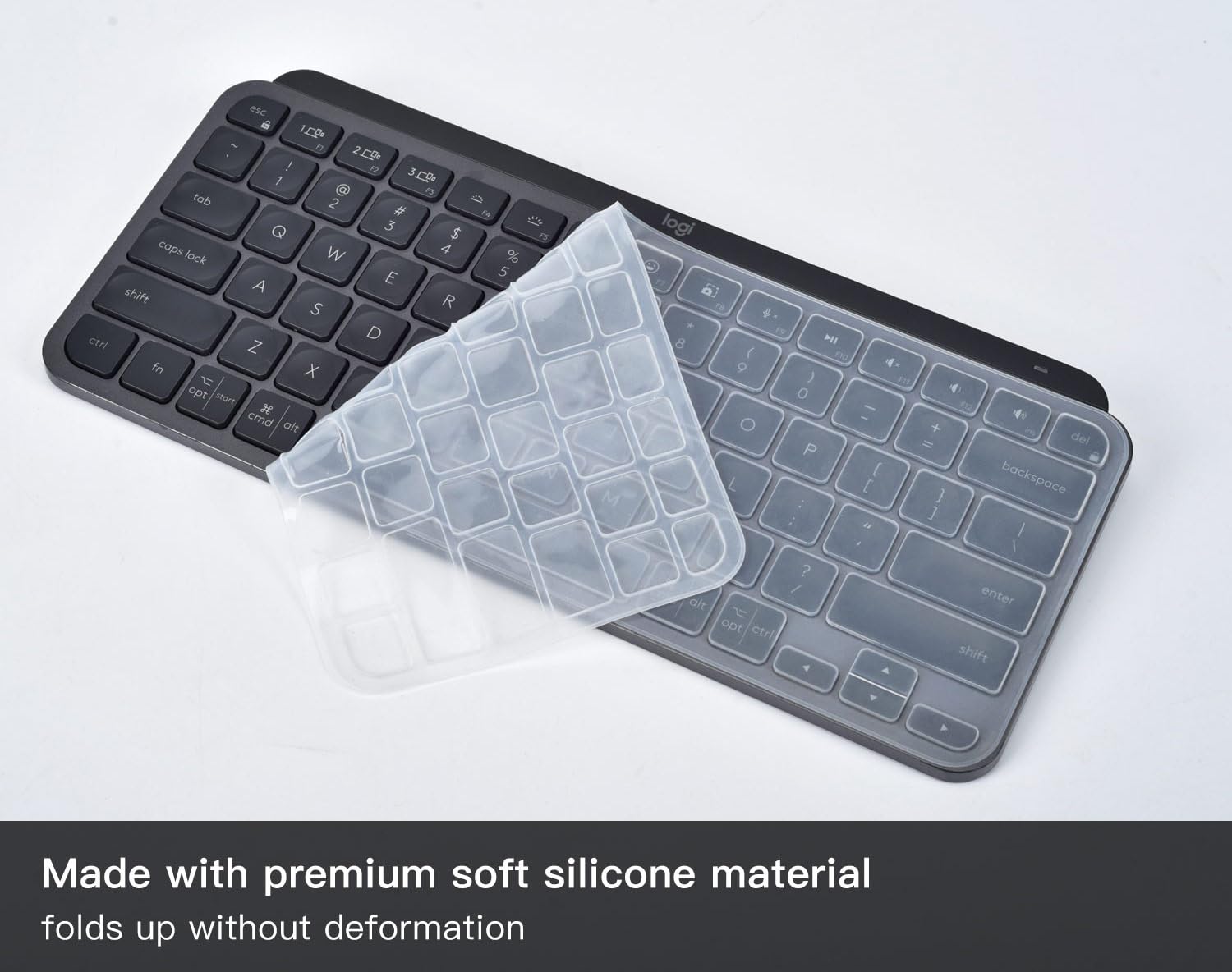 Keyboard Cover For Logitech Mx Keys Mini Wireless Illuminated Keyboard, Logitech Mx Keys Mini Silicone Keyboard Skin Protector,
