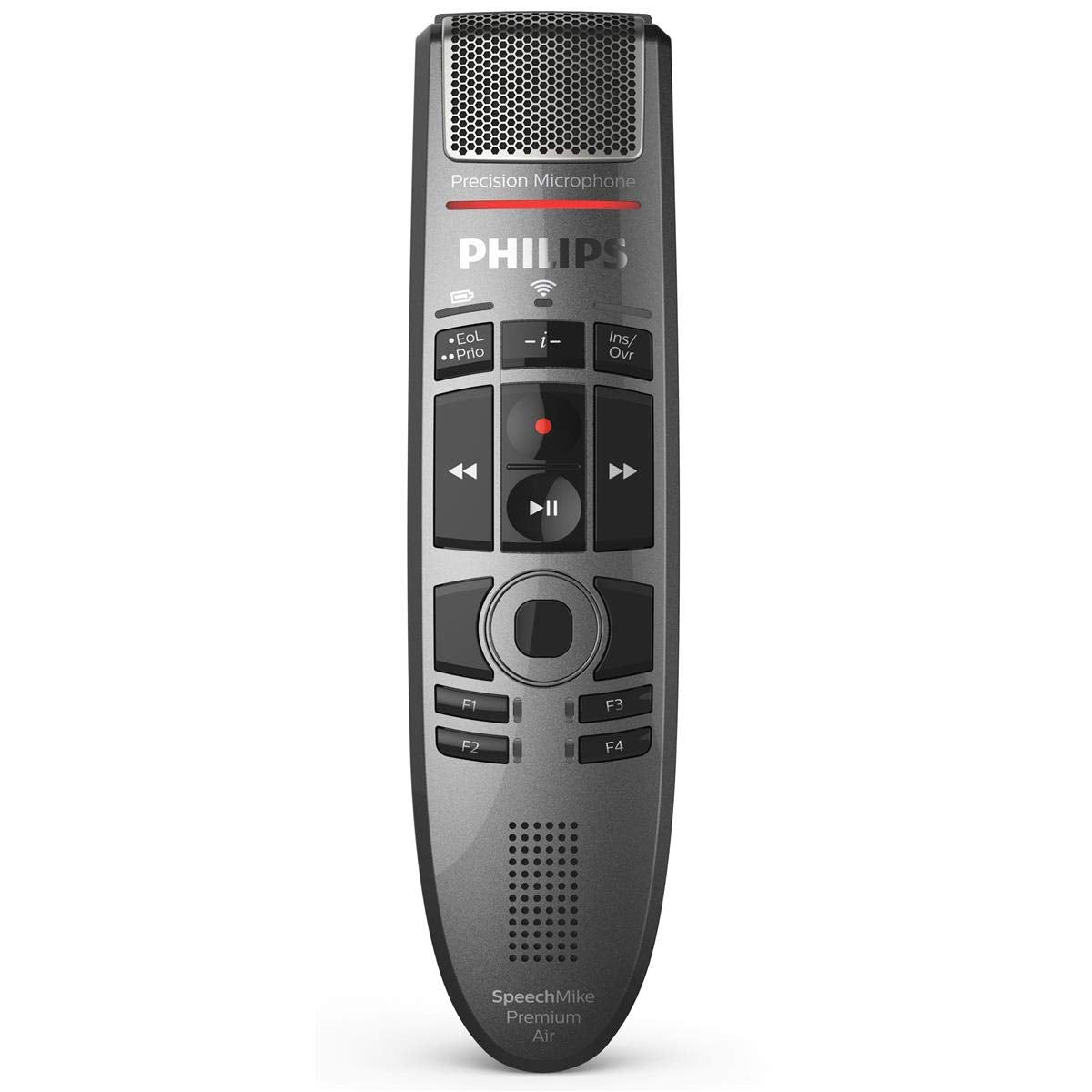 Philips Speechmike Premium Air Wireless Dictation Usb Microphone, Push Button