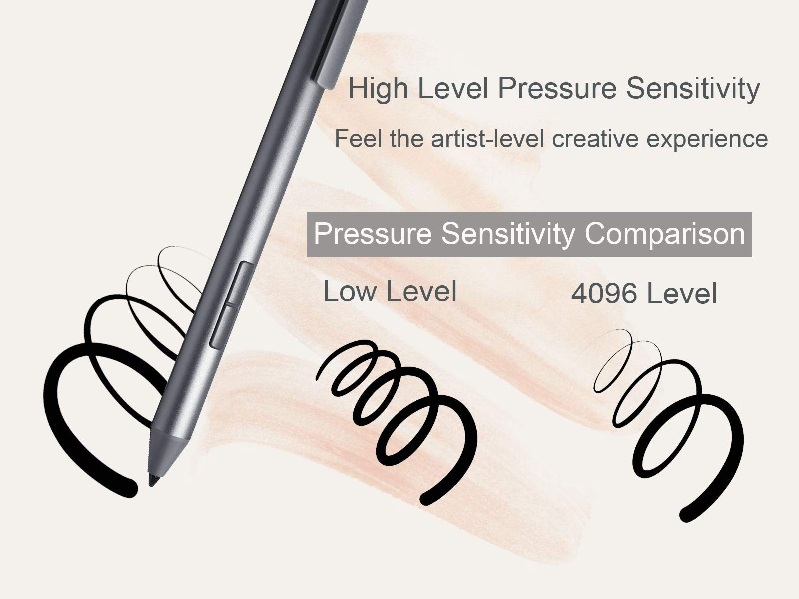 Lazarite M Pen Grey, Active Stylus For Microsoft Surface, Lenovo Yoga 7I/9I, Flex 5, Hp Envy X360/Pavilion X360/Spectre X360, St