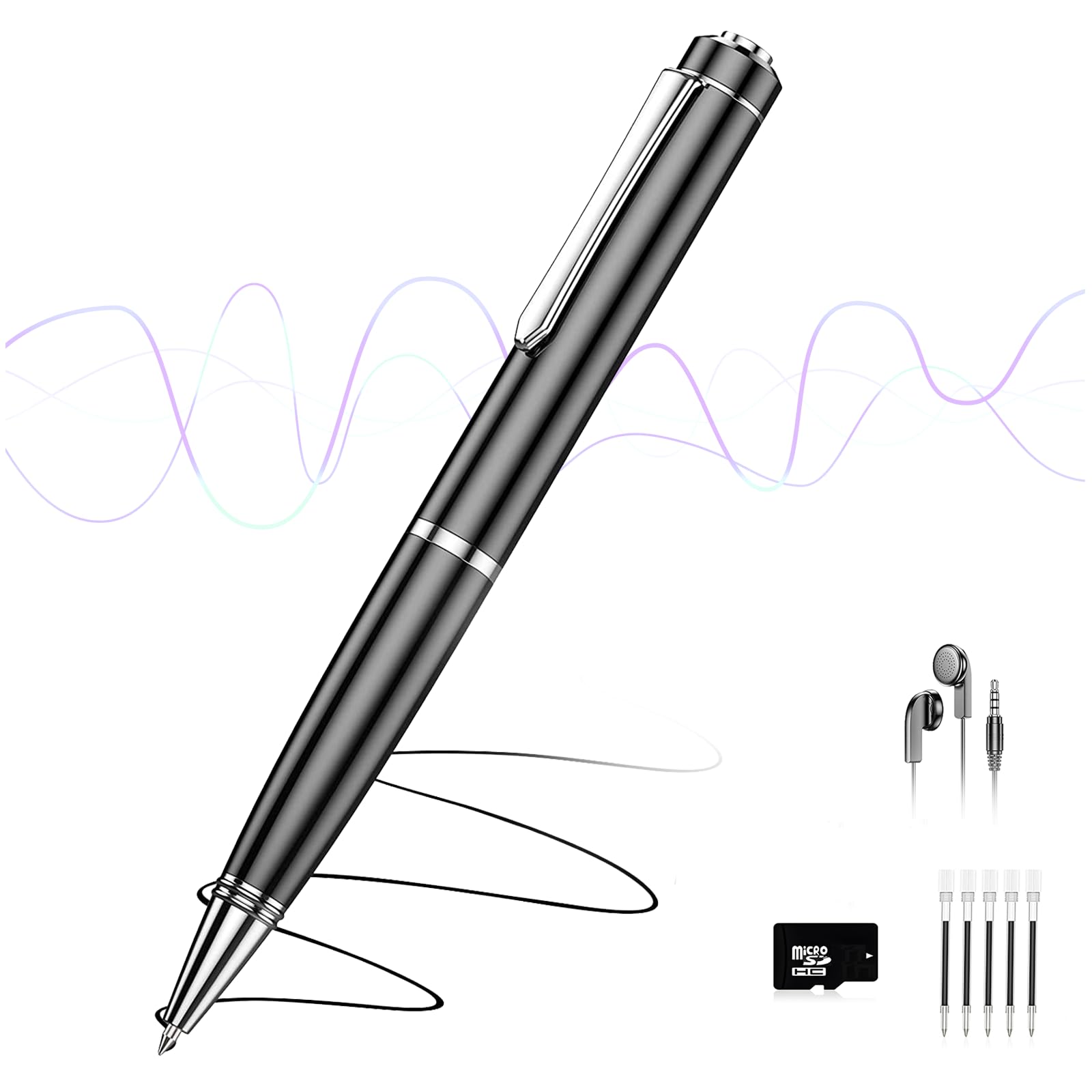 72GB Digital Voice Recorder, Audio Recorder with 25H Battery Life, Playback & Voice Activation Recording Device, Voice Activated