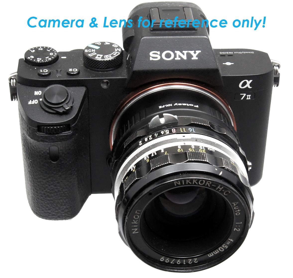 Fotasy Manual F Mount Lens To E-Mount Adapter, Nikkor F E Mount Adapter, Compatible With Sony A7 A7R A7S Ii Iii Iv A9 A7C Alpha