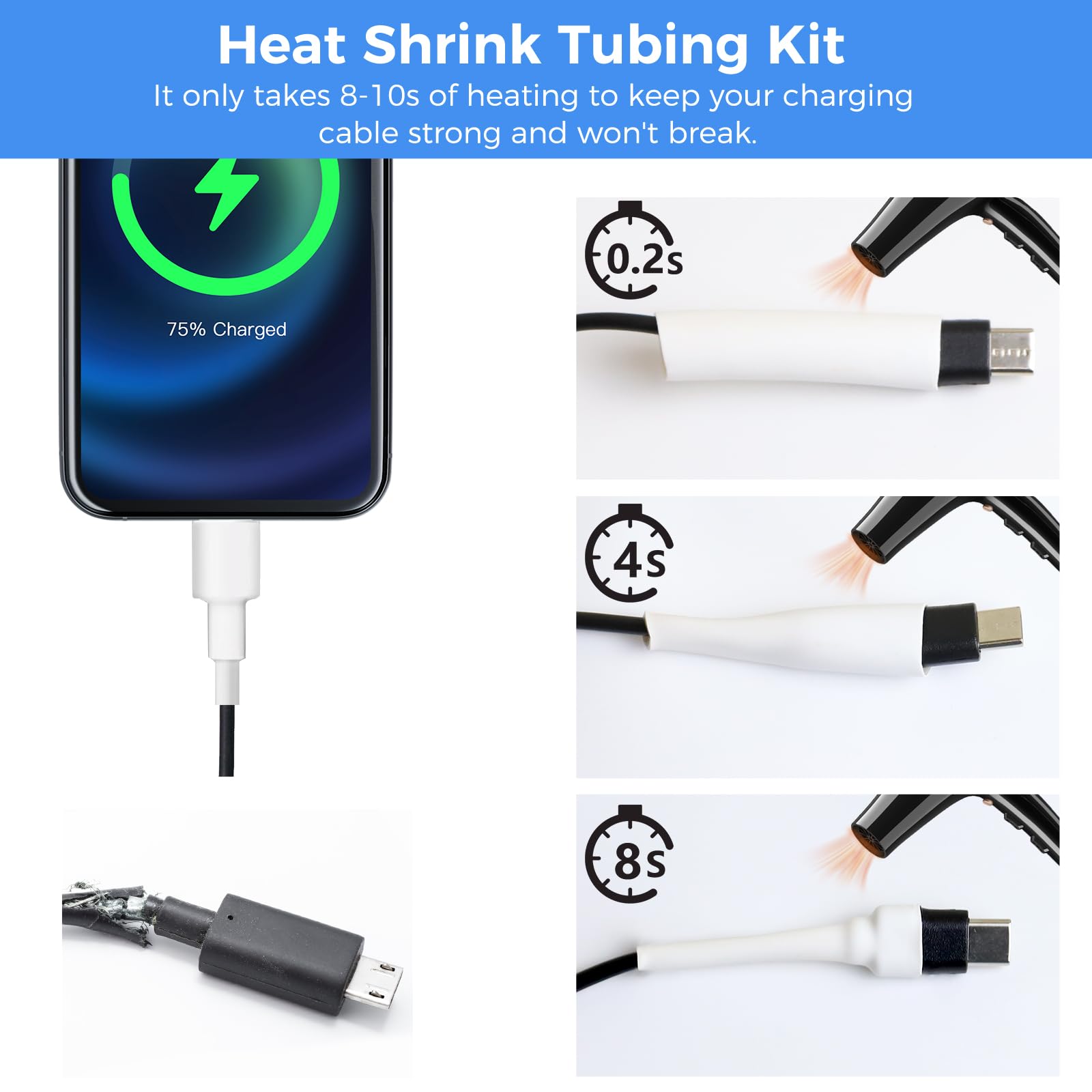 Jiateums Iphone Charging Port Cleaning Tool,Usb C Cleaning Kit For Cell Phone Airpod, Repair Kit For Laptop Pc Data Cable (White