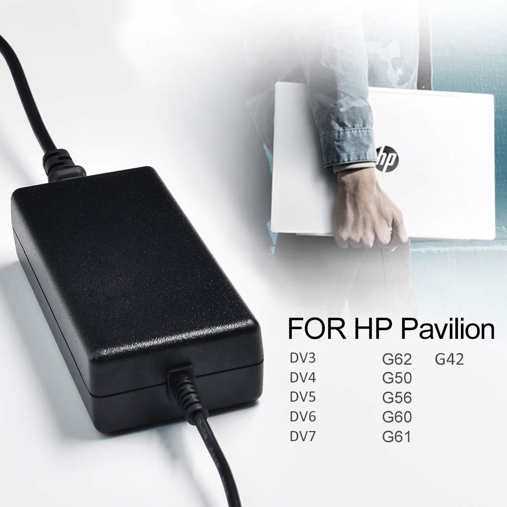 90W Power Cord For Hp Pavilion All In One Desktop Charger Hp 18'' 19'' 20' 21' 24'' 32' Hp Pavilion (N193) 20' 23'' Pc 18 5110 19 2304 20 B010 20 B013W Monitor Charger Gaming Computer Power Supply