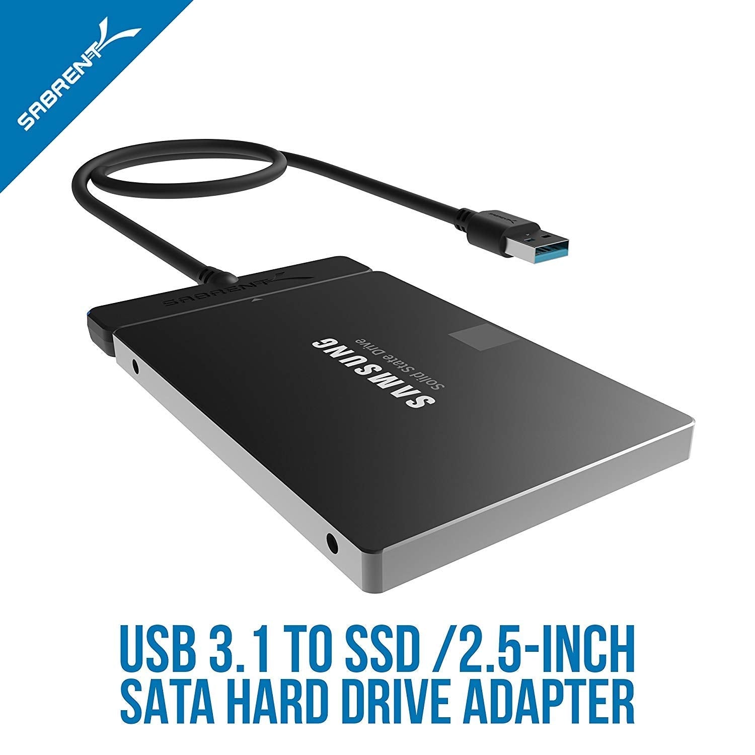 Sabrent Usb 3.1 (Type A) To Ssd / 2.5 Inch Sata Hard Drive Adapter [Optimized For Ssd, Support Uasp Sata Iii] (Ec-Ss31)