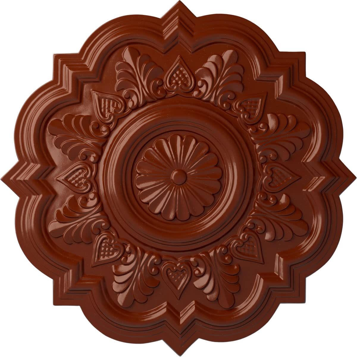 Ekena Millwork CM20DRFIF Deria Ceiling Medallion, Firebrick