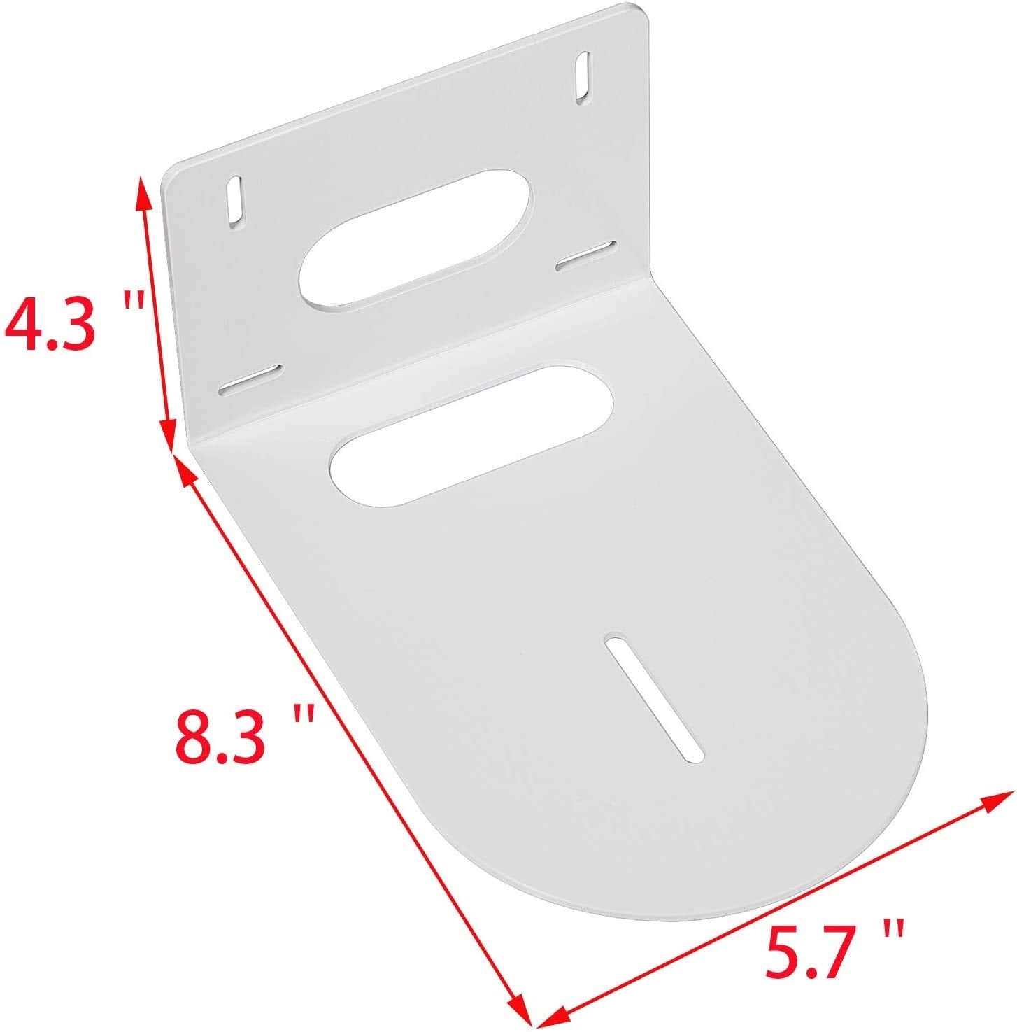Vanroug Camera Mounting Bracket Compatible With For Huddlecam, Various Ptz Cameras, Small Universal Wall Mount Bracket White Col
