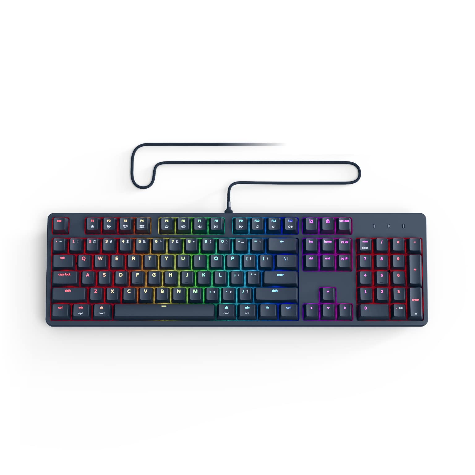 Pwnage Ultra Custom Pbt Doubleshot Keycap Set   Double Shot Pbt Shine Through Full Size Keyboard Keycaps (Blue)