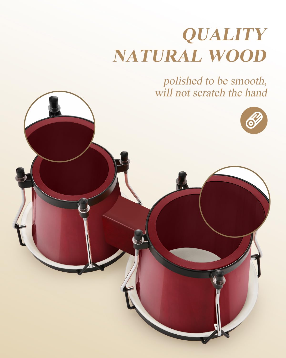 Eastar Bongo Drums 6    And 7    Congas Drums For Kids Adults Beginners Professional Wood Percussion Instrument With Bag And Tun