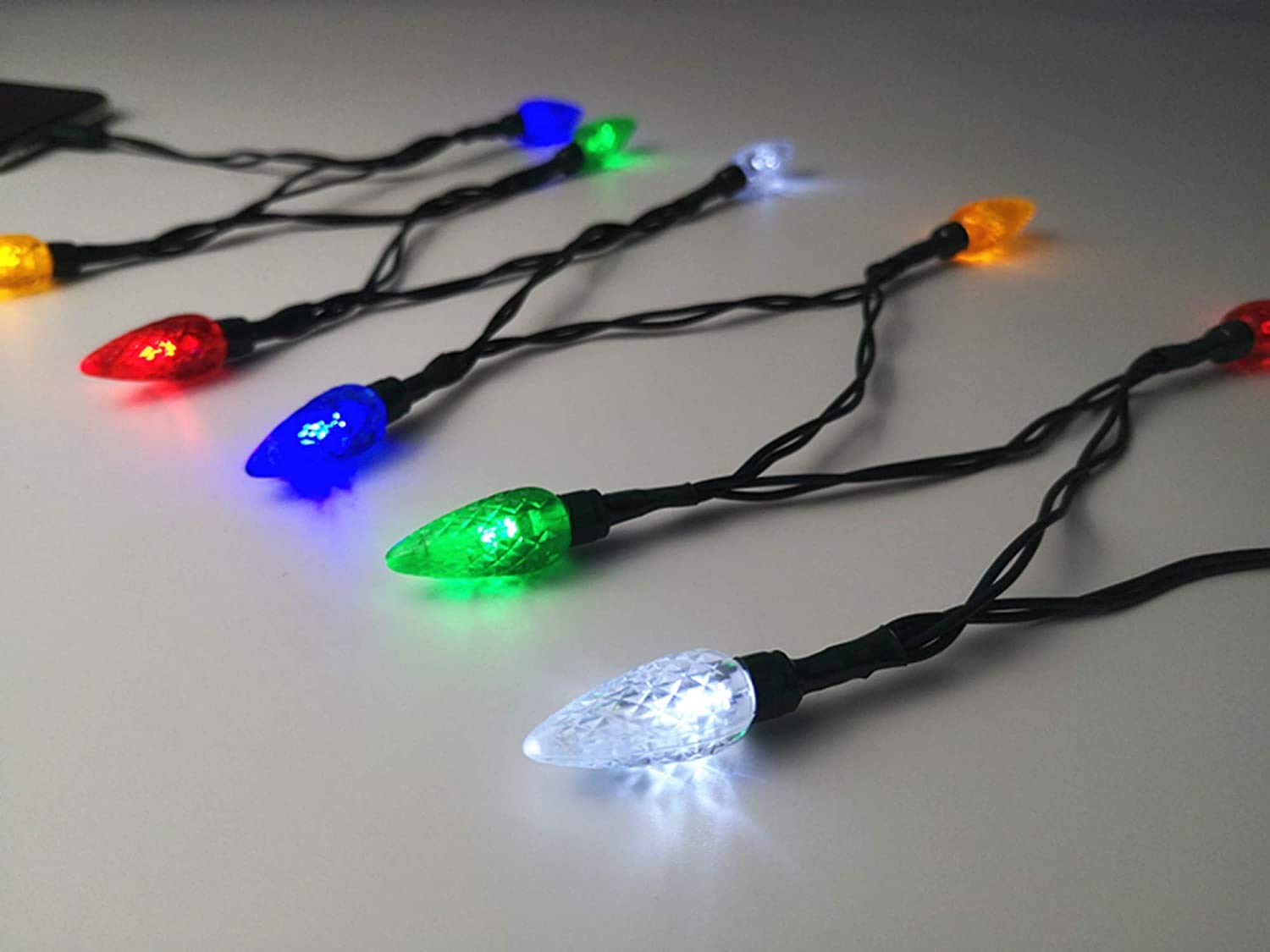 Holiday Led Christmas Lights Charging Cable, Usb And Bulb Charger, 50 Inch 10 Led Multicolor Christmas Cable For Phone 5 5S 6 6P
