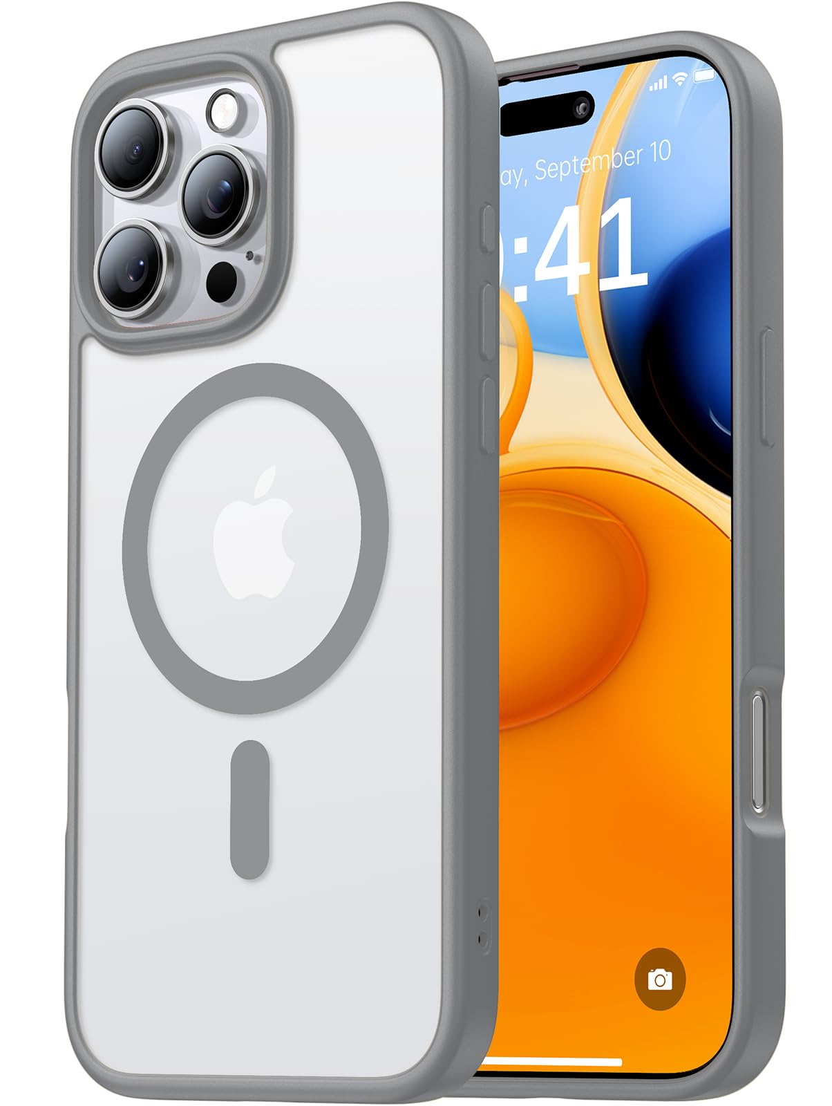 Aulofe Magnetic Shockproof For Iphone 16 Pro Max Case, Skin Friendly[Compatible With Magsafe] [Military Grade Drop Protection] S