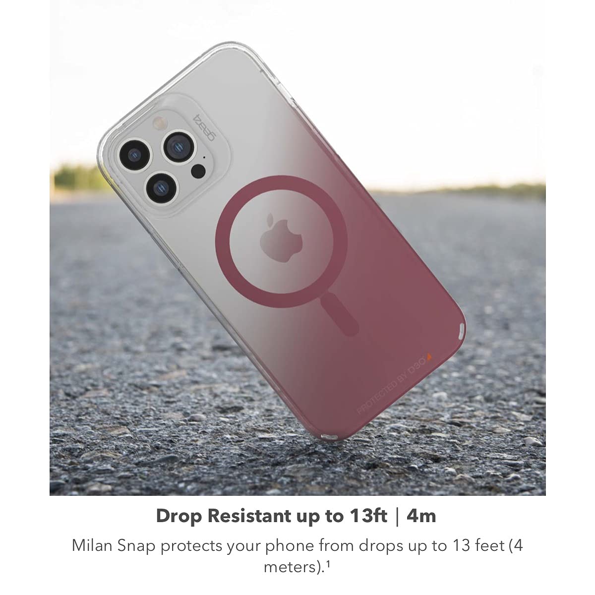 Gear4 Zagg Milan Snap Case   Magsafe Compatible Clear Case With Beautiful Detailing   For Apple Iphone 13 Pro Max   Gold,7020082