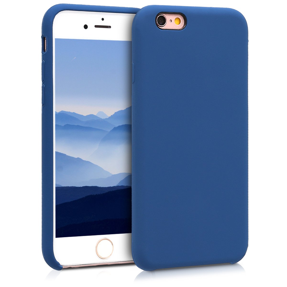 Kwmobile Case Compatible With Apple Iphone 6 / 6S Case   Tpu Silicone Phone Cover With Soft Finish   Navy Blue