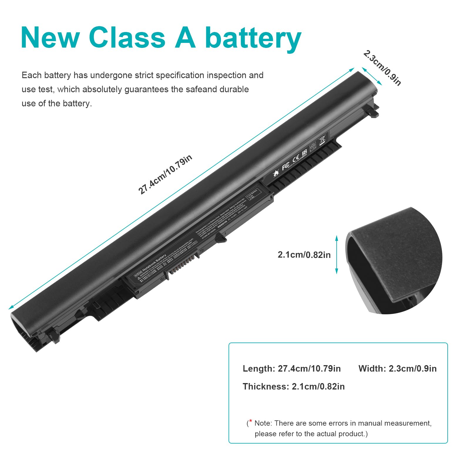 Fancy Buying HS04 Laptop Battery for HP 807956-001, 807957-001, 807612-421 - Compatible with 15-AY Series and TPN Models