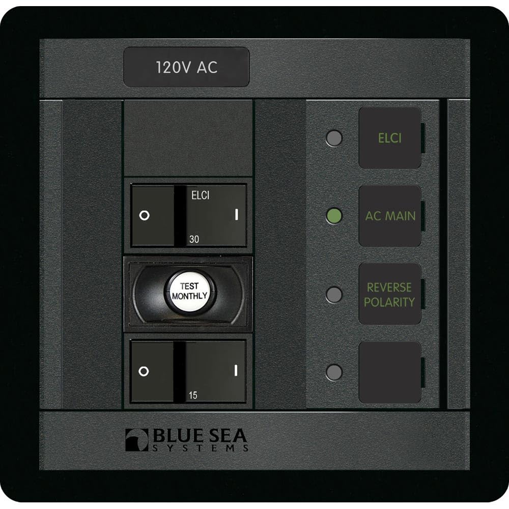Blue Sea Systems 1190 Elci Main 30A Double Pole + 1 Position