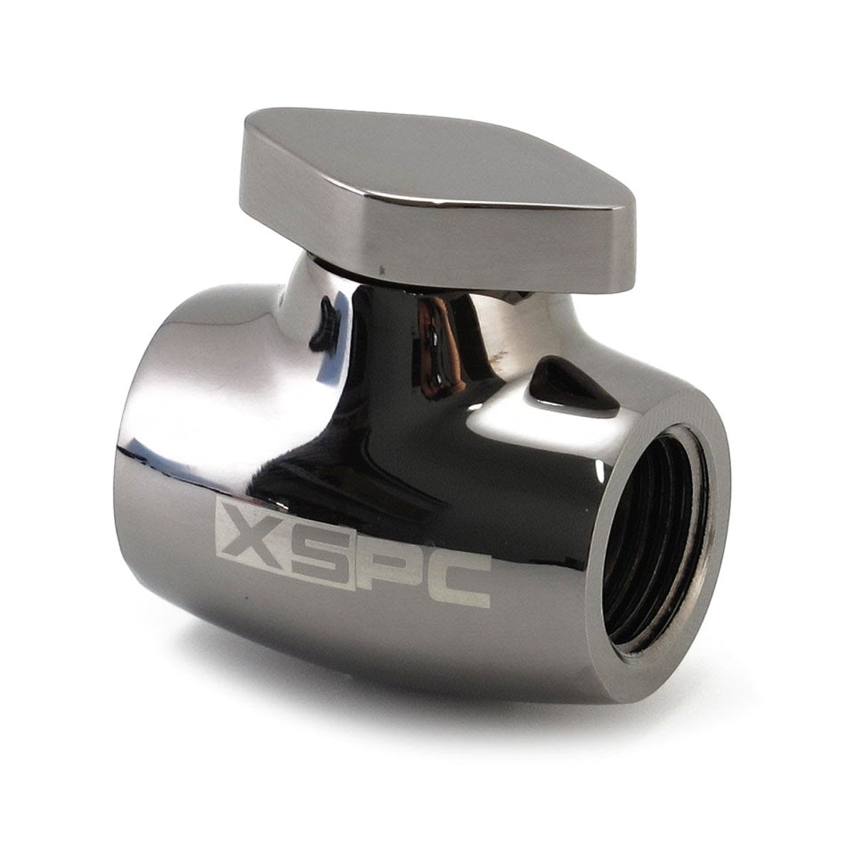 XSPC G1/4 Ball Valve, Black Chrome