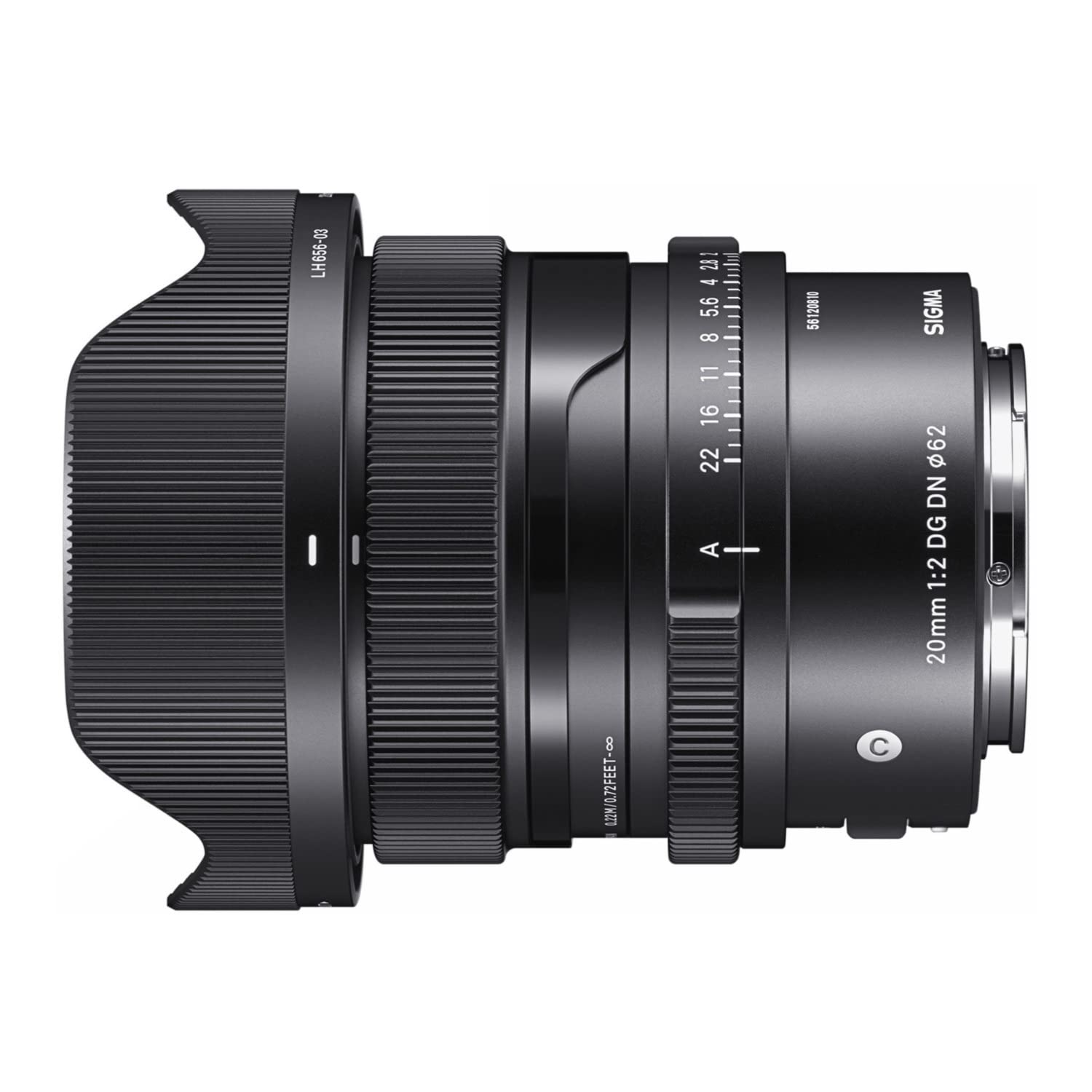 20Mm F2.0 Dg Dn C For L Mount Black