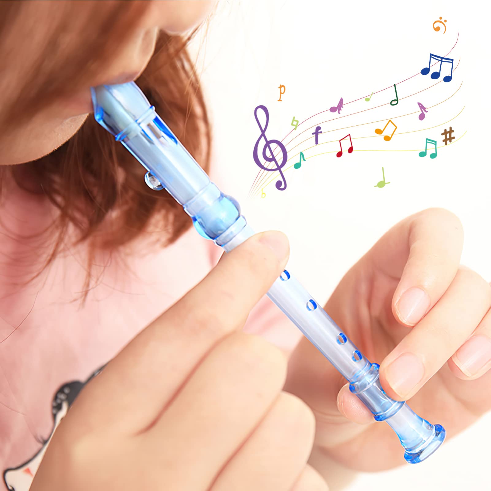 12 Pcs Plastic Recorder 6 Hole Mini Orchestra Musical , Music Recorder Instrument For Student, Music Flutes For Beginner Plastic