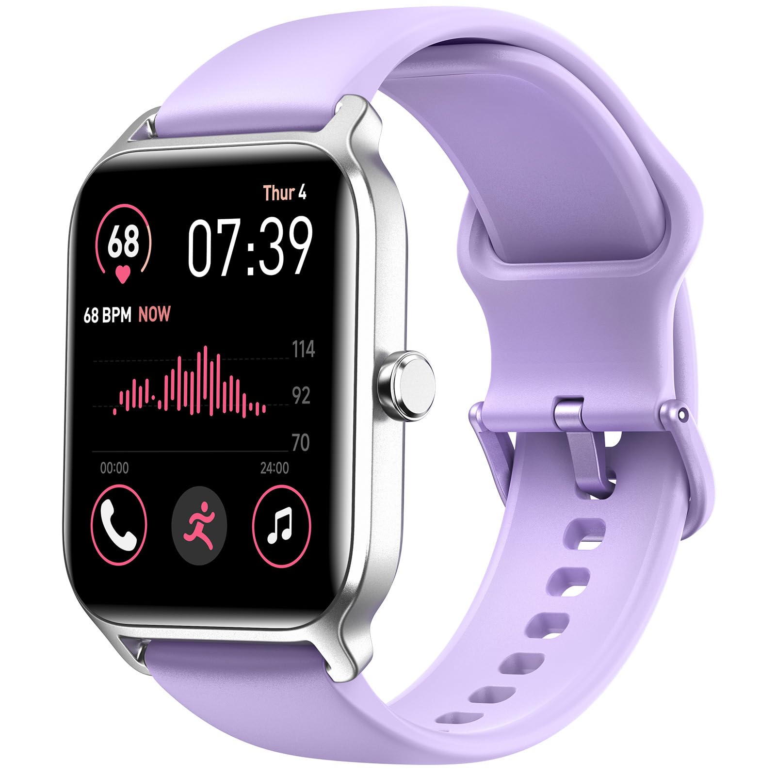 Fitpolo Smart Watches For Women Men, Alexa Built In 1.8'' Fitness Tracker Watch For Android Ios, Waterproof Activity Trackers Wi