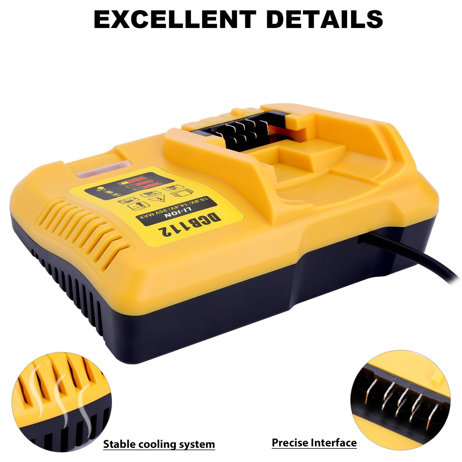 Dcb112 Battery Charger Replacement For 12V 20V And 60V Max Lithium Ion Battery Dcb201 Dcb200 Dcb612 Dcb609 2 Dcb609 Dcb606 Dcb60