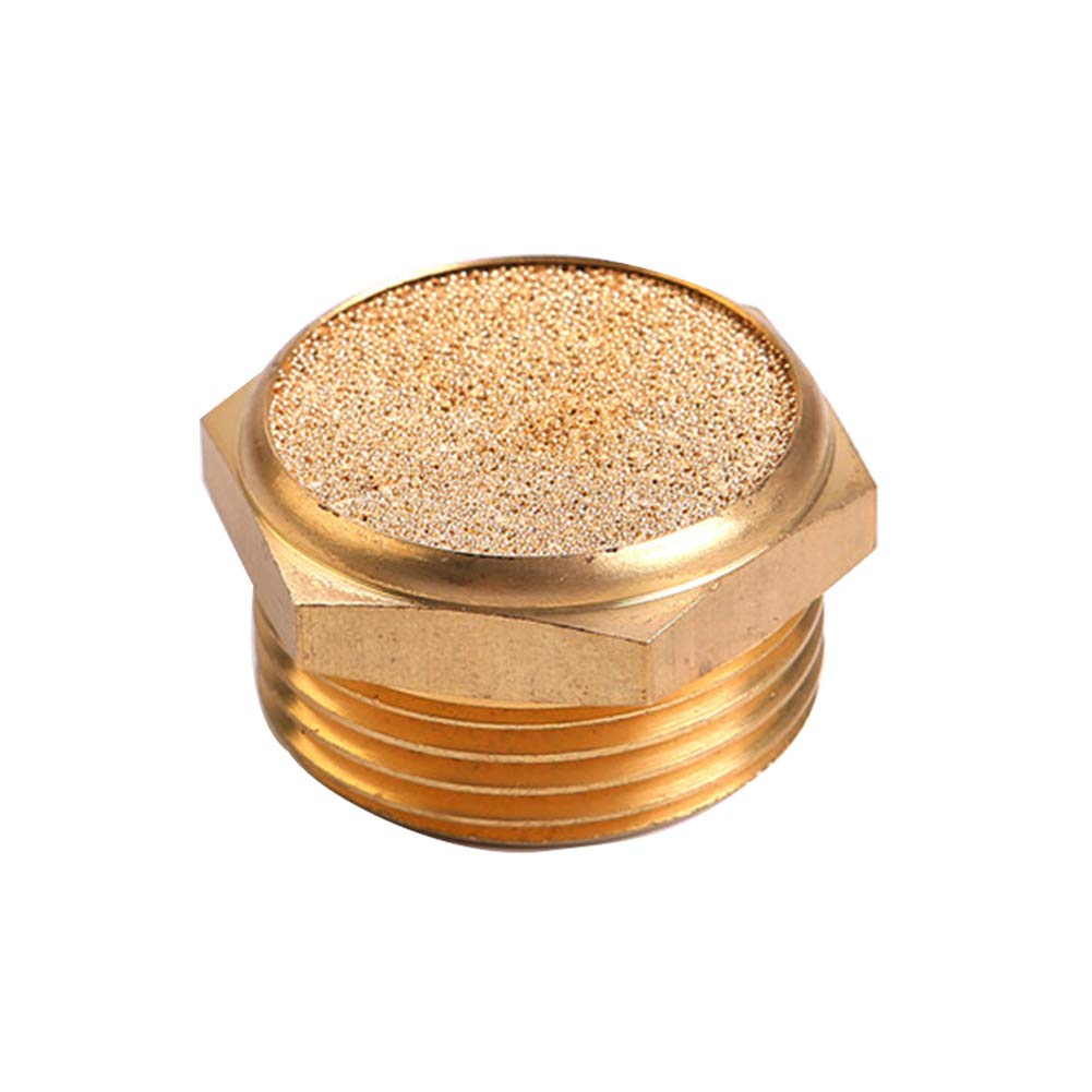 Beduan Sintered Bronze Pneumatic Exhaust Muffler, 3/4'' Npt Male Air Silencer Fitting