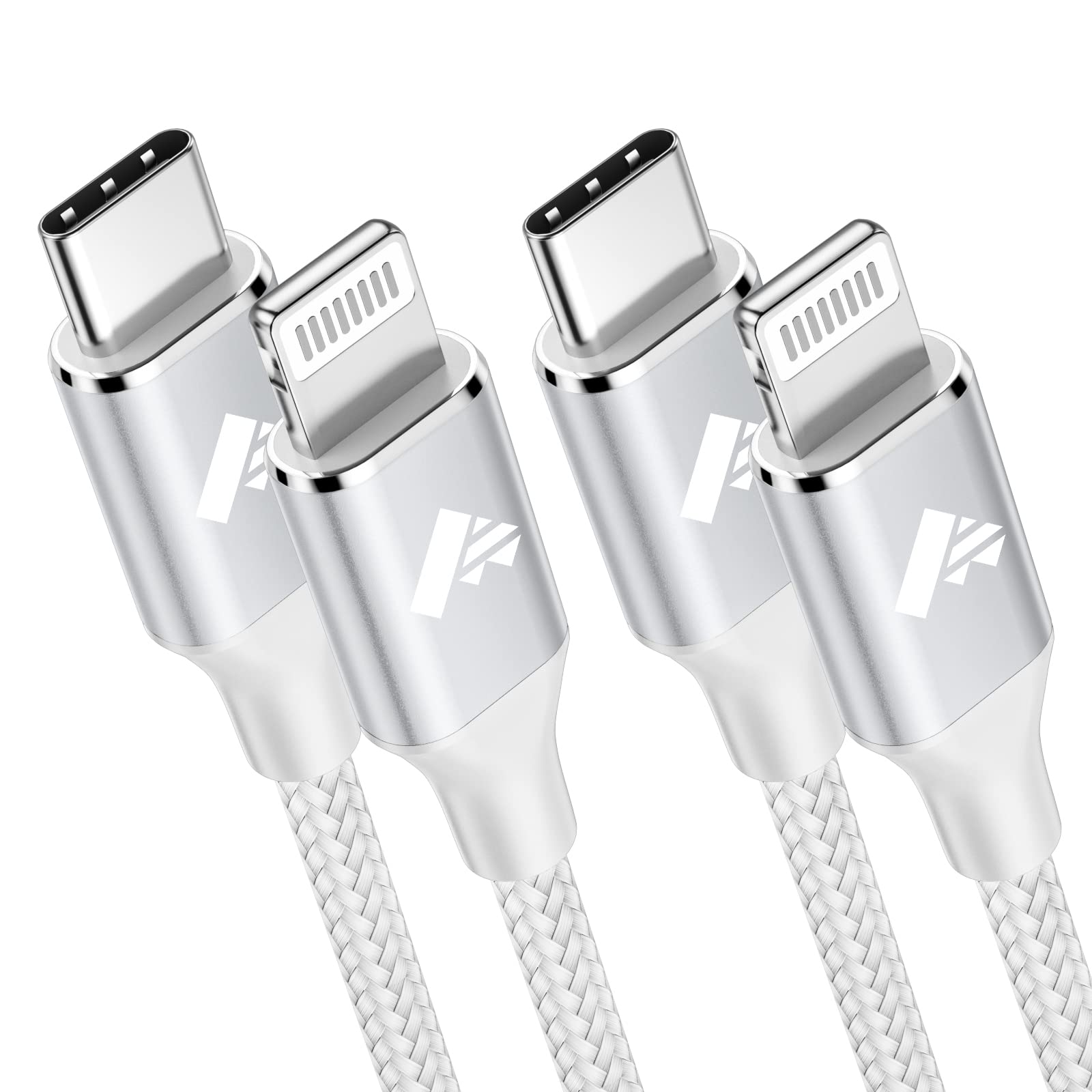 Usb C To Lightning Cable 2Pack 10Ft, Power Charger Cable Mfi Certified Extra Long Braided Charging Cord For Iphone 14 13 12 11Pr