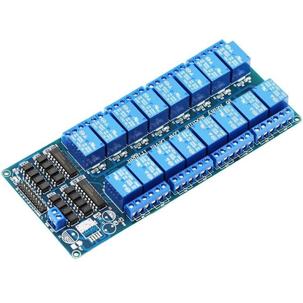 Anmbest 16 Channel 5V Relay Module With Optocoupler Low Level Trigger Expansion Board For Raspberry Pi Arduino