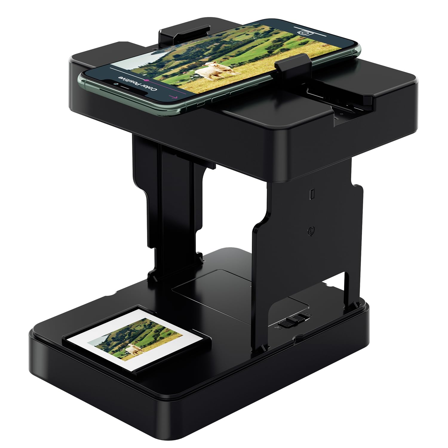 DigitConvert Mobile Film Scanner for 35mm Slides & Negatives, Portable Photo Scanner Converts Film to Digital Photos, Battery Po