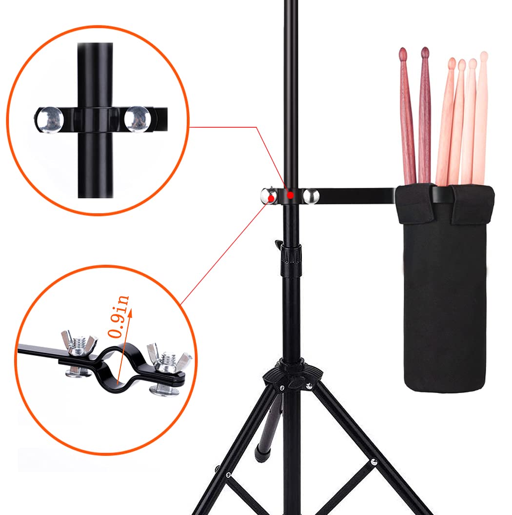 Drumstick Holder, Drum Sticks Holder For Drum Set Drum Stick Holder Screw Fixation Bag Container