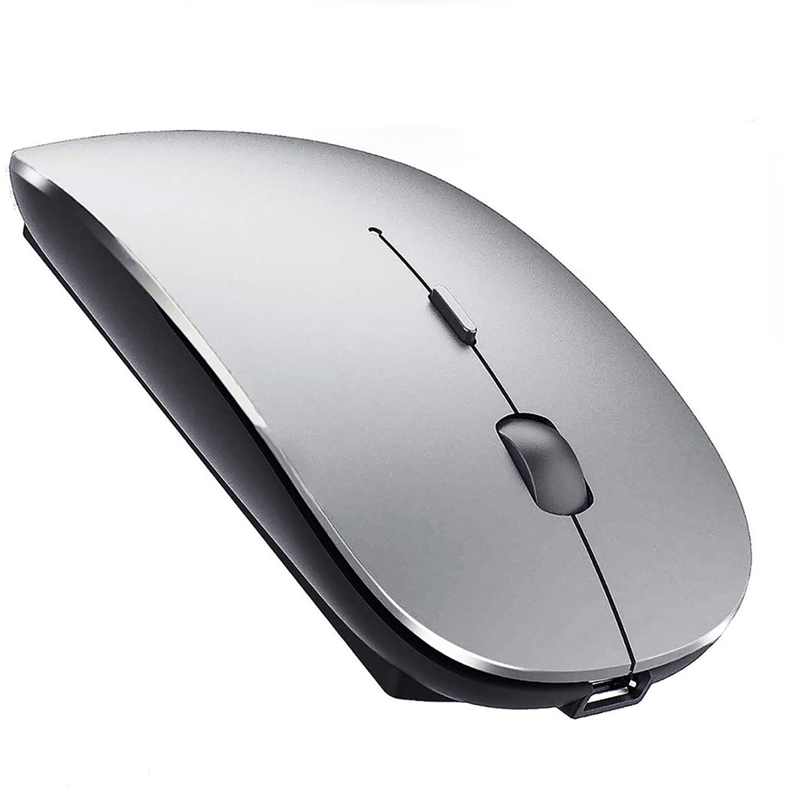 Peibo Bluetooth 5.2 Wireless Dual Mode Mouse, Gray Black, 2022 Model