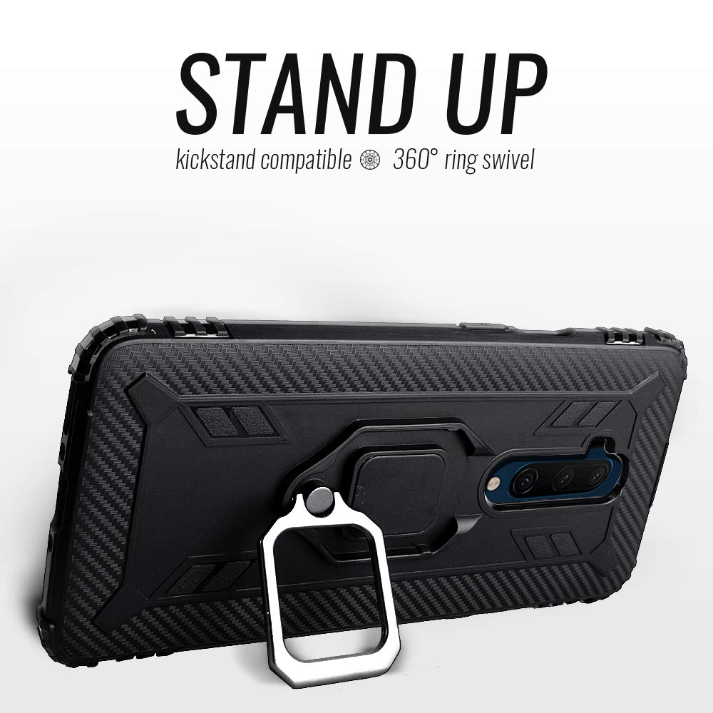Shields Up Oneplus 7 Pro Case | 10Ft. Drop Tested | Carbon Case | Ultra Slim | Lightweight | Scratch Resistant | Shockproof Rugg