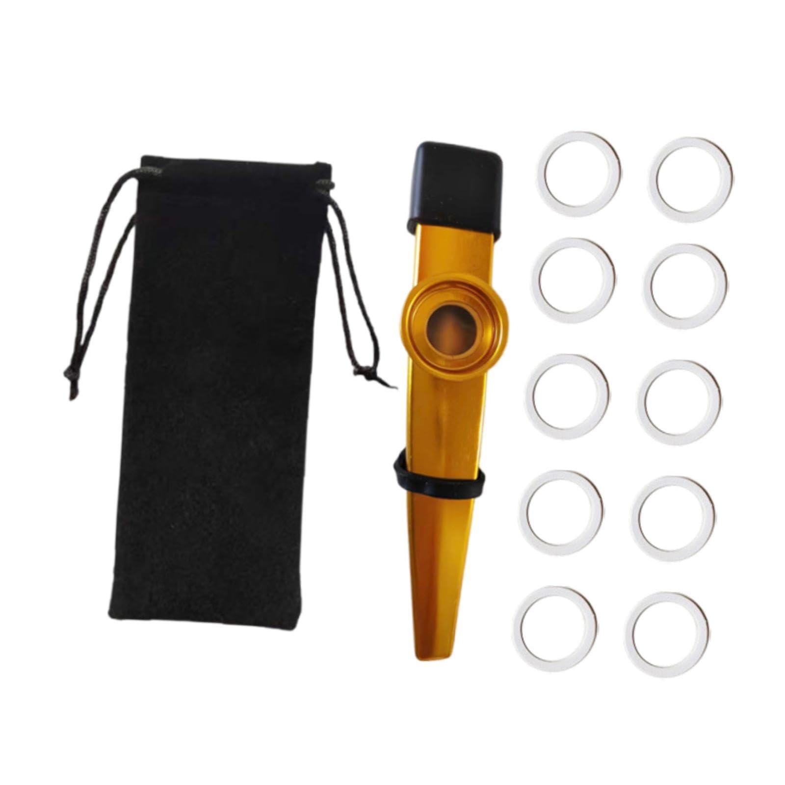 Styleheaven Kids Kazoo Flute Music Toy Music Classes Coordination Party Mouthpiece Cover Gold