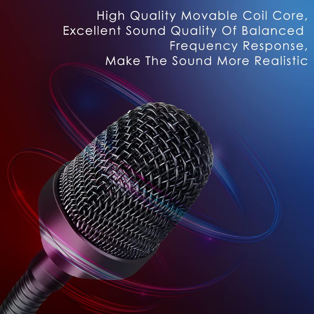 Depusheng Dj Mic 16'' Professional Dynamic Gooseneck Microphone With Xlr