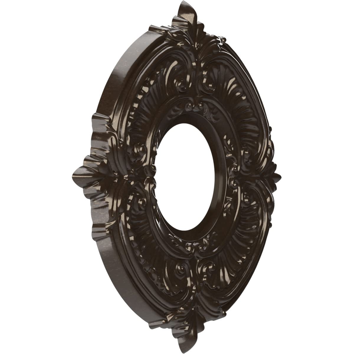 Ekena Millwork Cmp10Ateru Attica Thermoformed Pvc Ceiling Medallion (Fits Canopies Up To 4 1/8), 10Od X 3 1/2Id X 3/4P, Universa