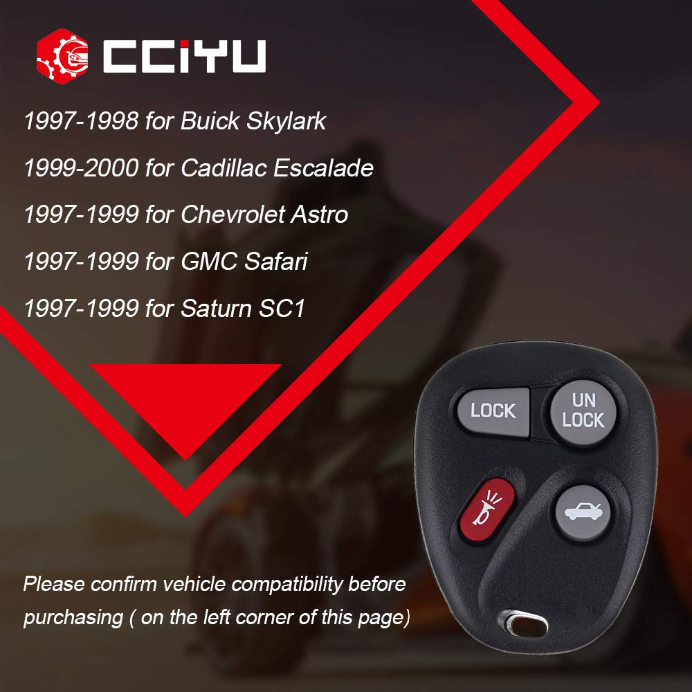 Cciyu Remote Replacement Key Fob Clicker Control Keyless Entry Replacement For For C Hevy S10 Blazer 1500 1500Hd 2500 2500Hd 350