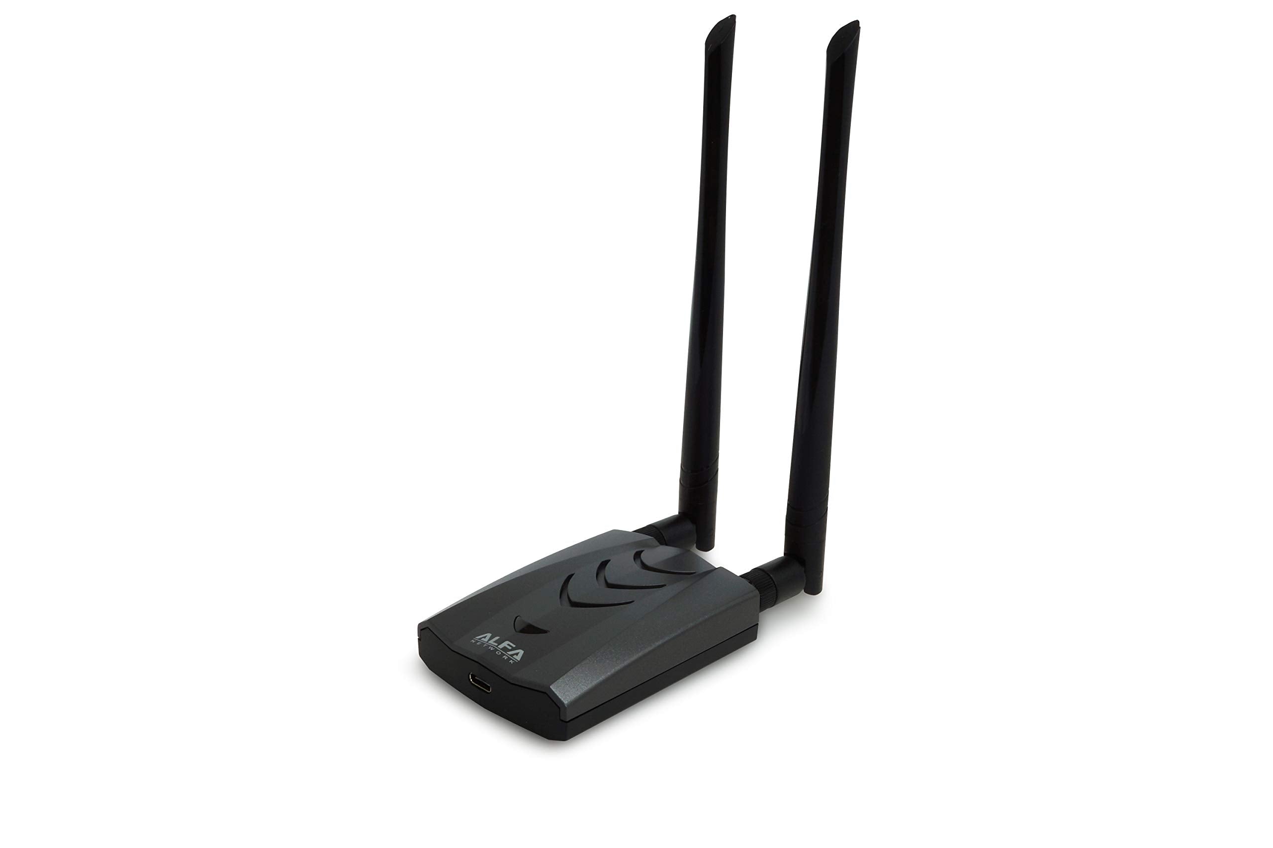 ?New Version Type-C WiFi USB? ALFA AWUS036ACH Long-Range Dual-Band AC1200 Wireless Wi-Fi Adapter w/2x 5dBi External Antennas - 2